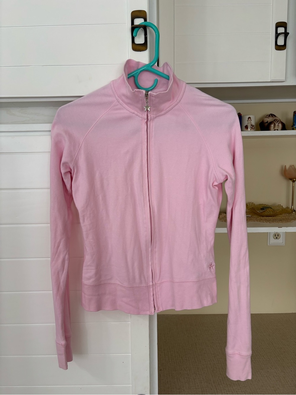 Y2K Pink zip up Sweater